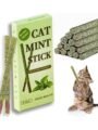 Cature Cat Chew Sticks Cat Catnip Sticks Natural Catnip Toys Cat Teeth Nip for Cat Teeth Cleaning Playful Entertainment for Kittens and Cats Chew Mint Stick Toy | 30 g
