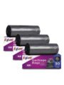 Ezee Black Organic Garbage Bags for Dustbin | 90 Pcs | Medium 19 X 21 Inches | 30 Pcs x Pack of 3 | 400 g