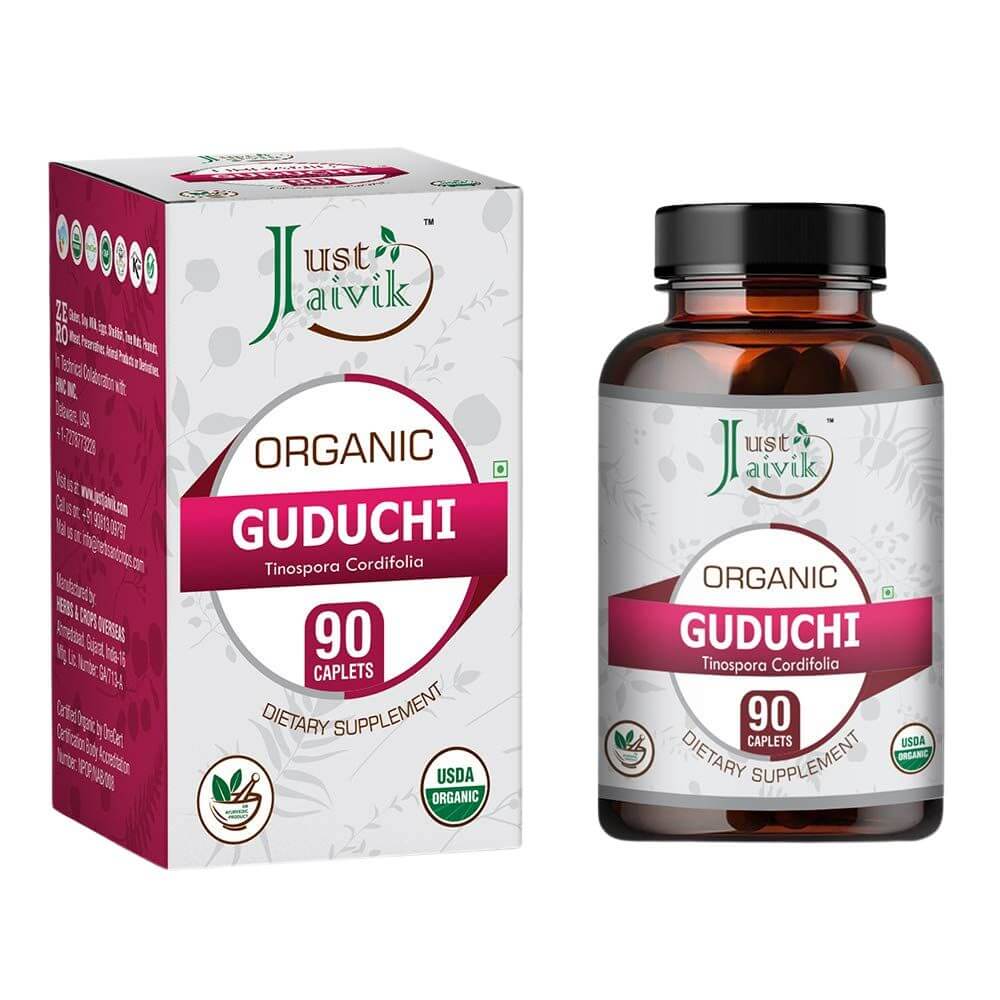 Just Jaivik Organic Guduchi – Giloy Tablets | 90 Tablets