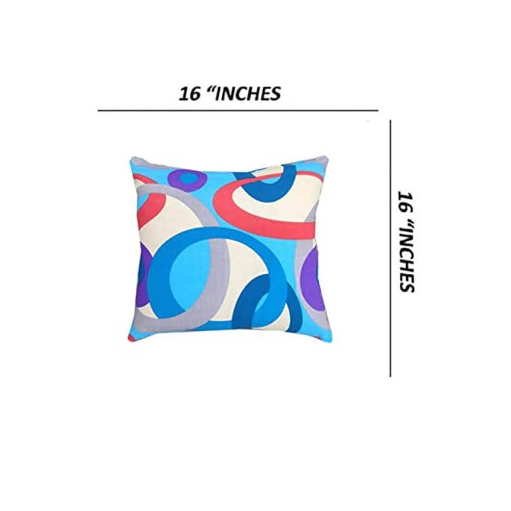 Nivedha Mattress- Organic Silk Cotton/kapok/Ilavam Panju/Semal Square Car Sofa Decorative/Hugging Pillow Multi Purpose Cushion, Size : 16" x 16" inches - Pack of 2 | 300 g - Image 2