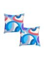 Nivedha Mattress- Organic Silk Cotton/kapok/Ilavam Panju/Semal Square Car Sofa Decorative/Hugging Pillow Multi Purpose Cushion, Size : 16" x 16" inches - Pack of 2 | 300 g