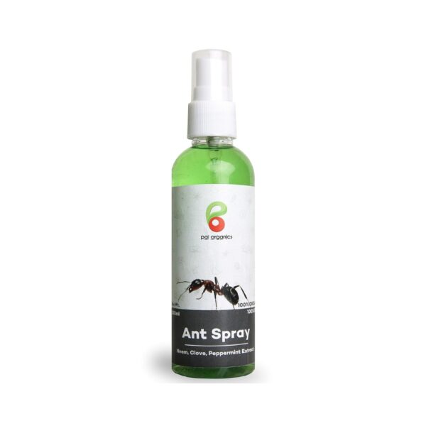 Pai Organics Ant Spray, Natural Ant Killer and Repellent, 100% Organic and Safe,100 ml | 60 g