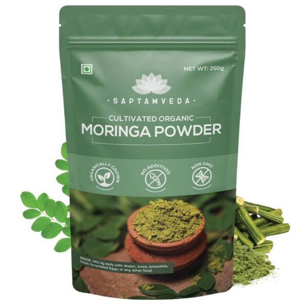 SAPTAMVEDA 100% Organic Moringa Powder_250 g