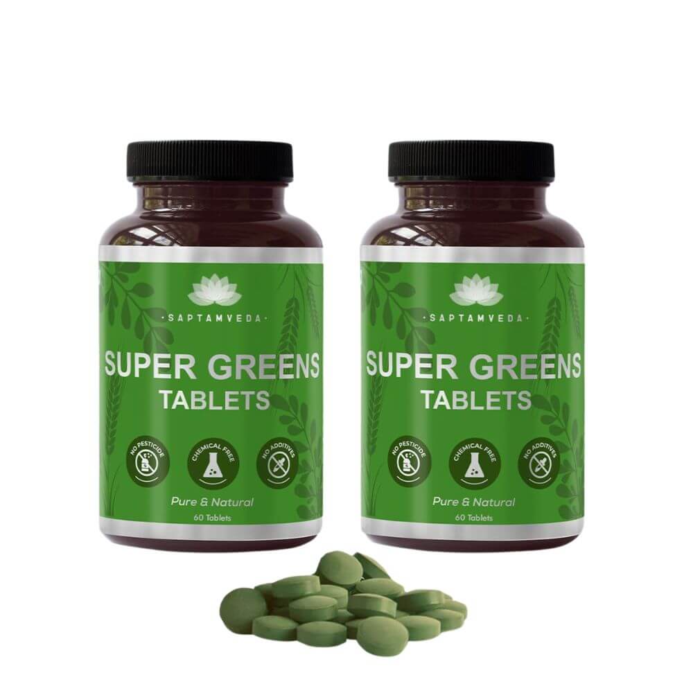 Saptamveda Premium Supergreen | 240 Tablets