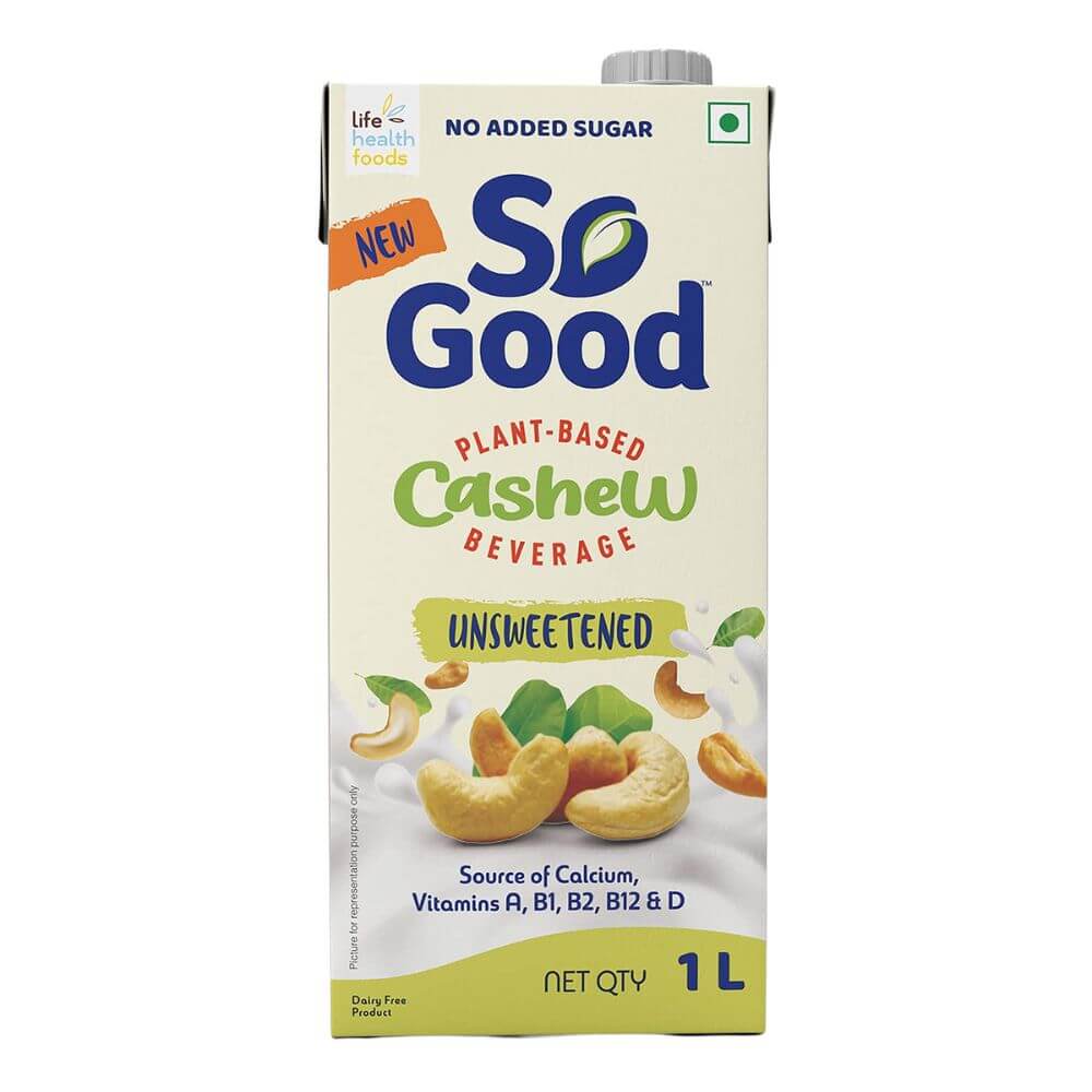 So Good Plant Based Cashew Beverage Unsweetened | 1 l