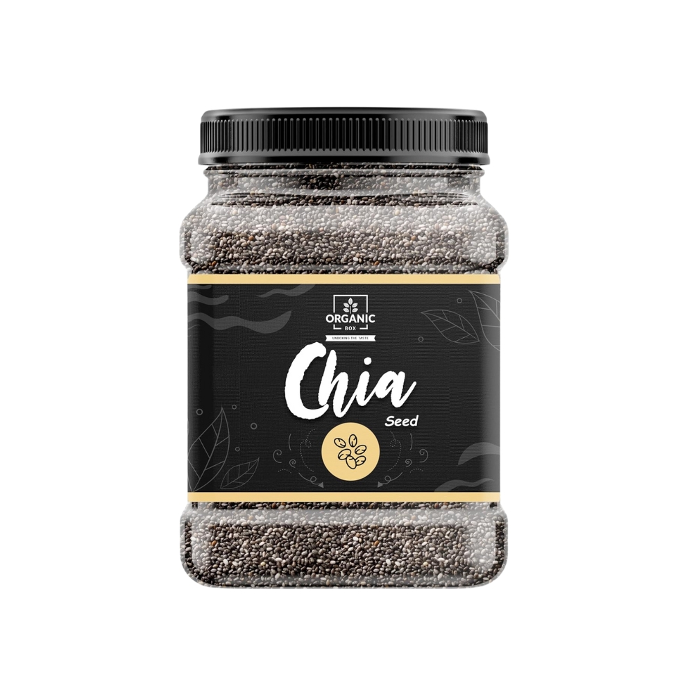 Organic Box Raw Chia Seeds for Eating | 1KG