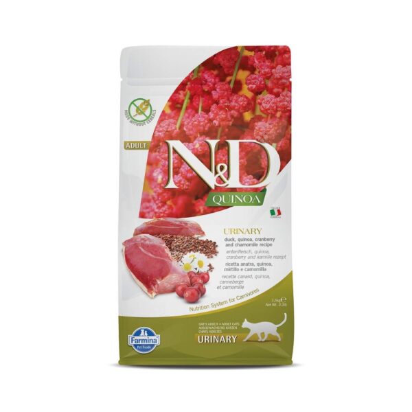 Farmina N&D Quinoa Urinary Dry Cat Pet Food Adult Grain-Free |1.5 kg