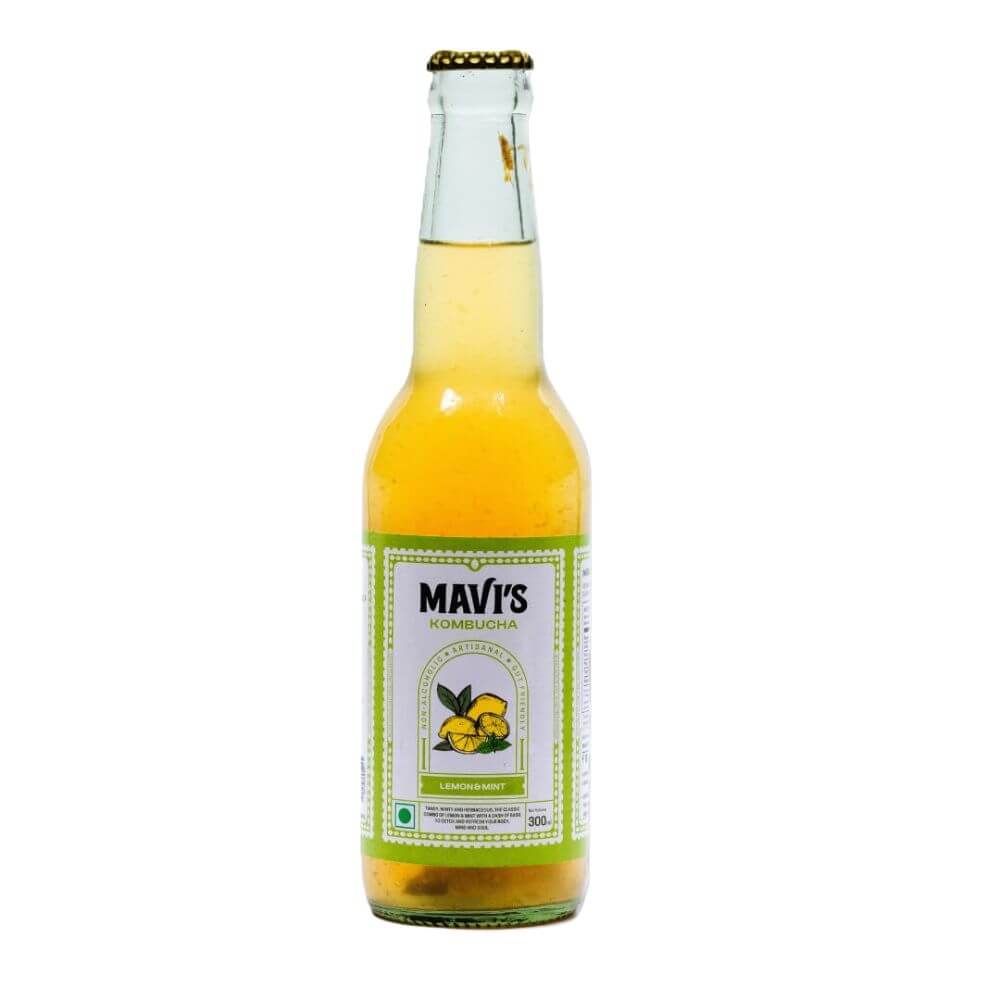 Mavi’s Organic Lemon Mint & Basil Kombucha | 300 ml