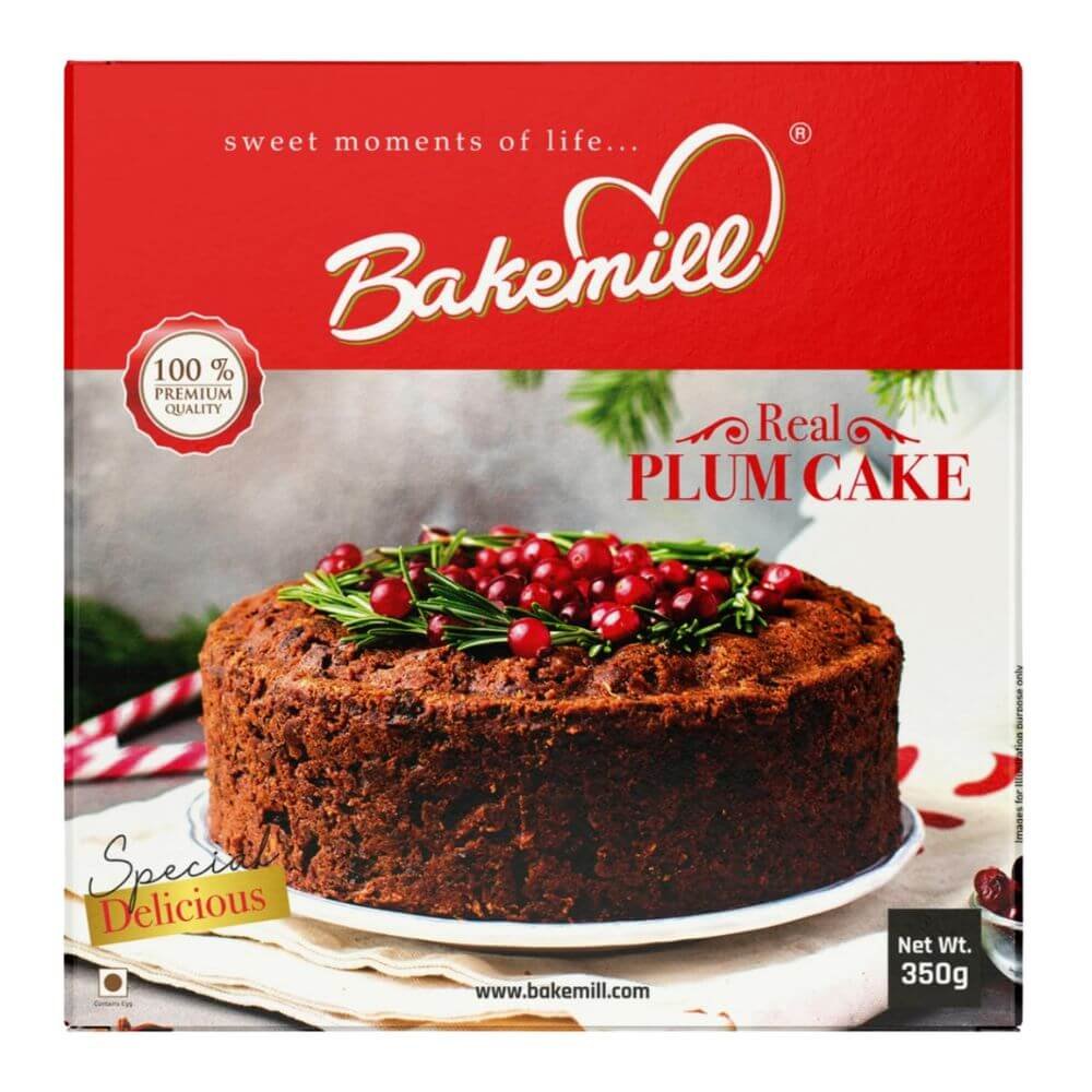 Bakemill Real Plum Cake 350g – Premium Fruit and Nut Traditional Cake