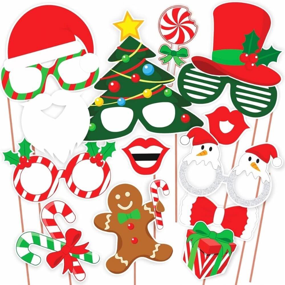 Wobbox Christmas Party Props – Photoshoot Props & Christmas Decoration Kit (FP1424)