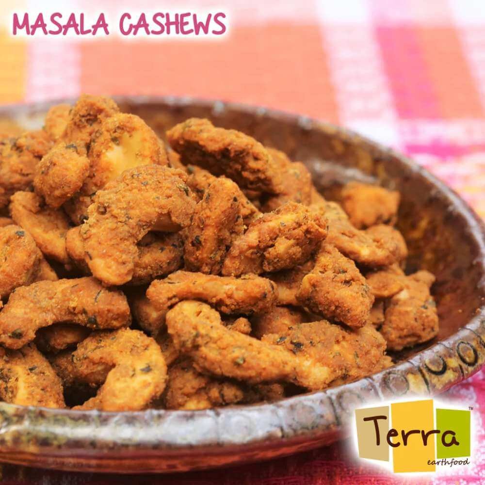Organic Masala Cashews Crunchy Spicy Snack | 100gm