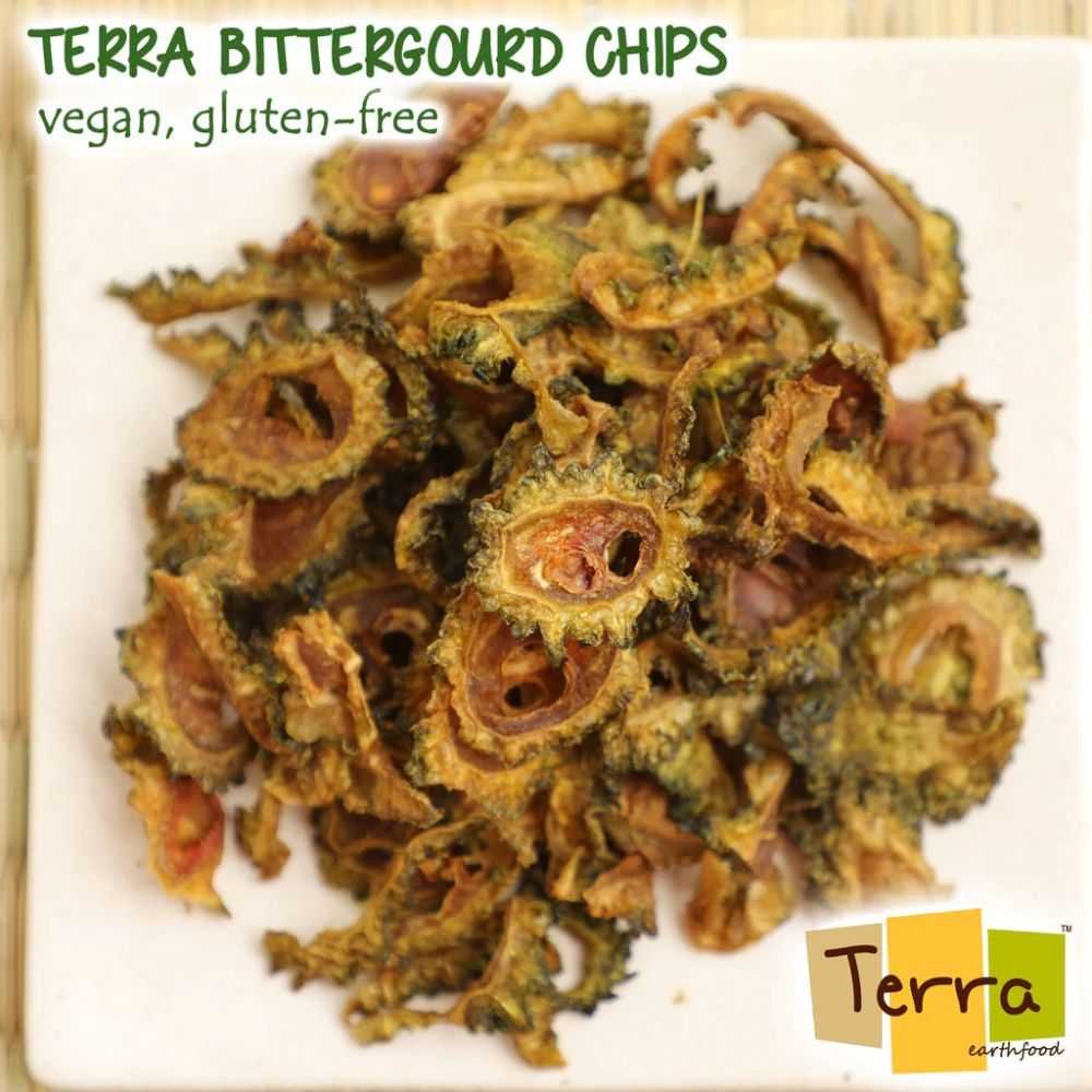 Organic Bitter Gourd Chips Crispy Healthy Snack | 60g