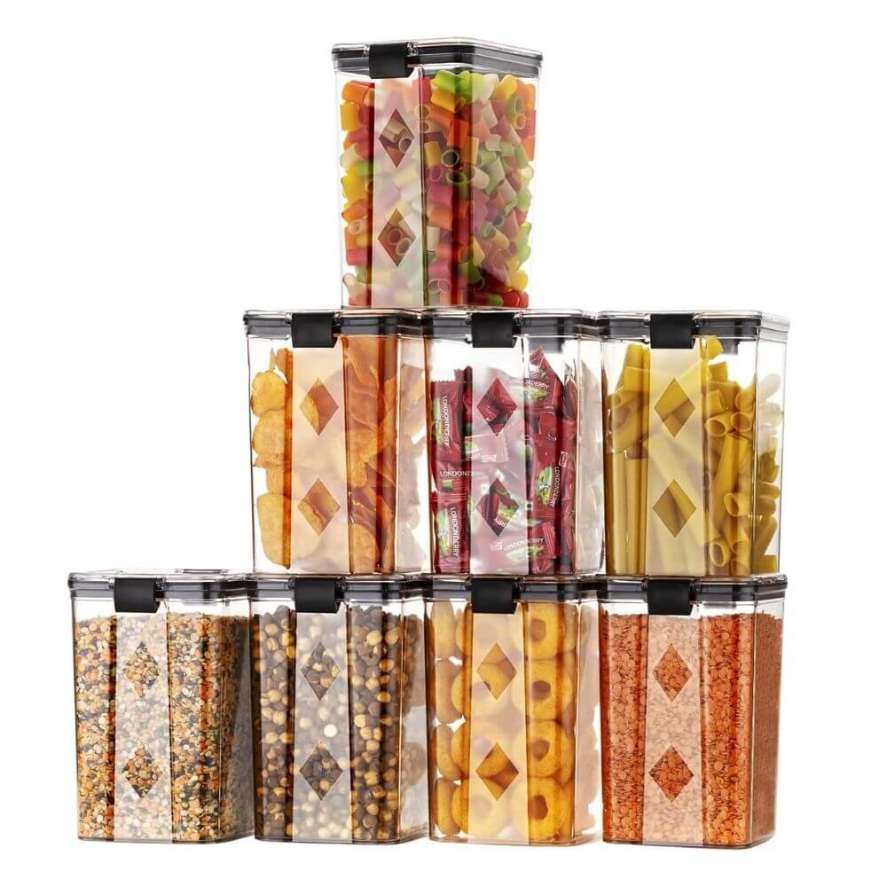 Golwyn 1200ml BPA-Free Airtight Containers | Set of 8