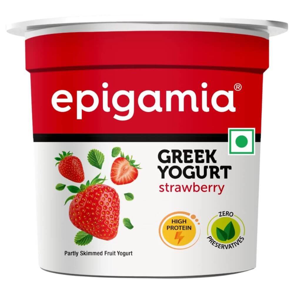 Epigamia Strawberry Greek Yogurt | 85 g