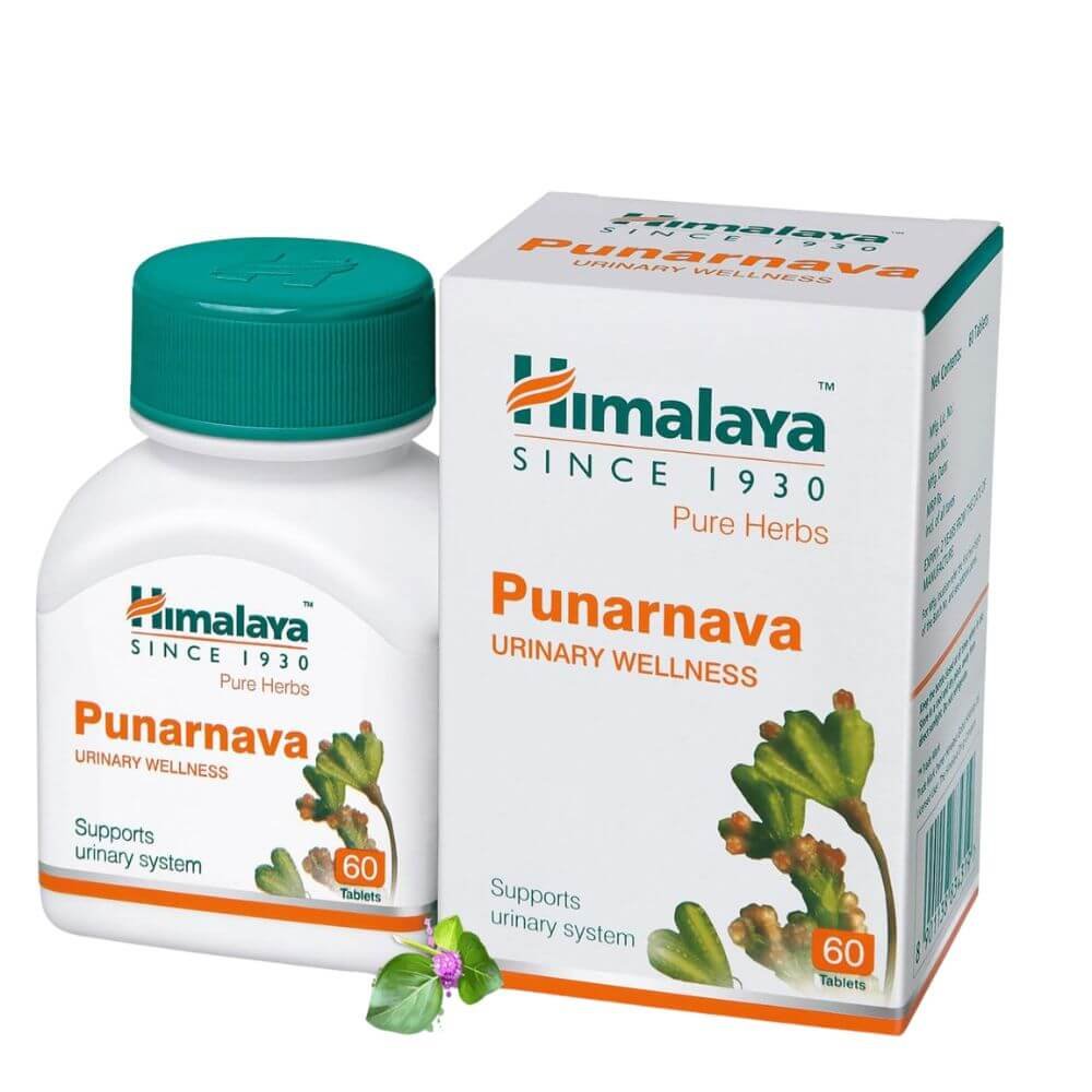 Himalaya Punarnava Tablets | 60 count (Pack of 1)
