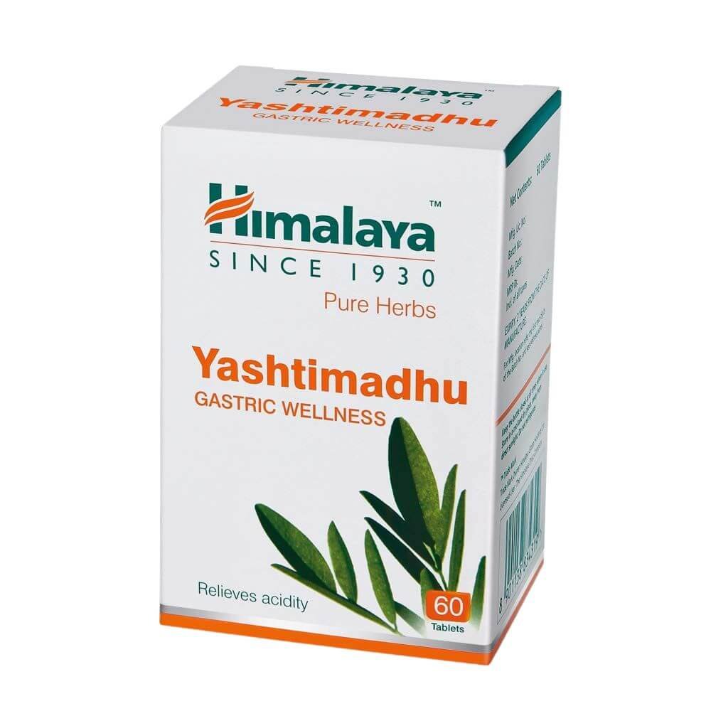 Himalaya Wellness Pure Herbs Yashtimadhu Gastric Wellness | Pack of 60 Tablet