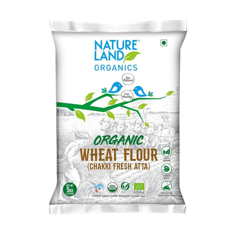 Natureland Organics Whole Wheat Flour | 5 Kg