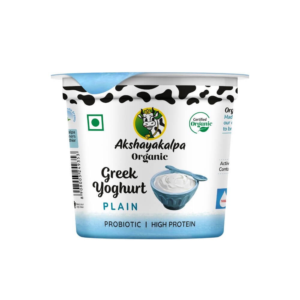 Akshayakalpa Organic Greek Yoghurt – Plain | 90 G