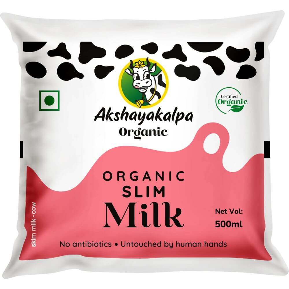 AkshayaKalpa Organic Slim Milk | 500 Ml