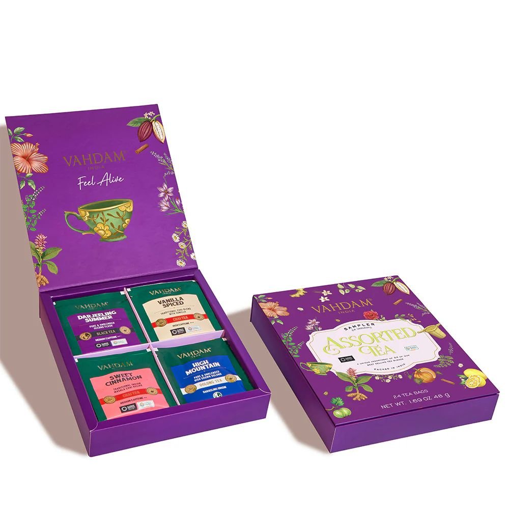 Premium Assorted Tea Gift Set 24 Unique Flavours (24 Tea Bags)