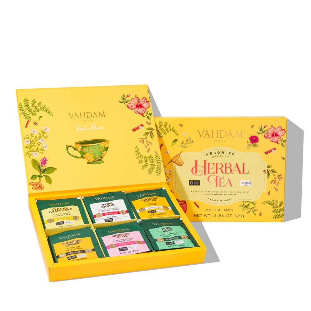 Herbal Tea Gift Set | Assortment Gift Set of 6 Variants