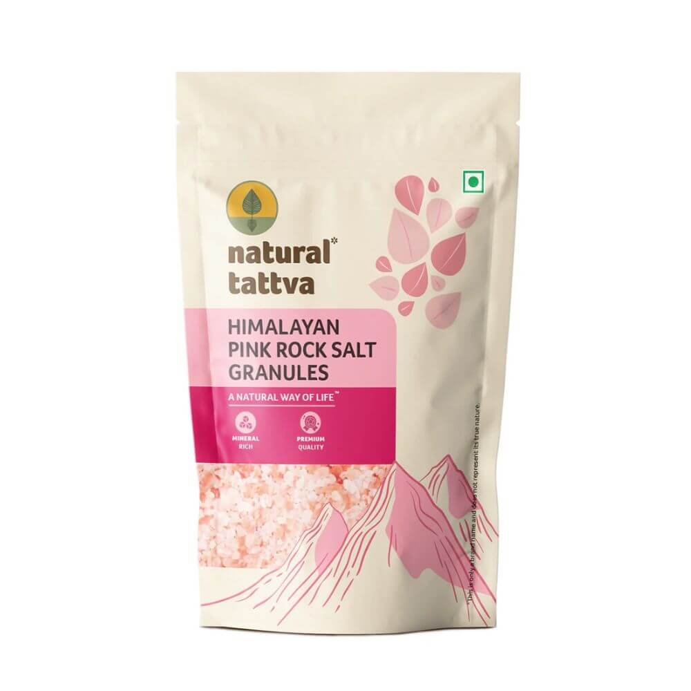 Natural Tattva Himalayan Pink Salt Granules 500g | Pure & Unrefined