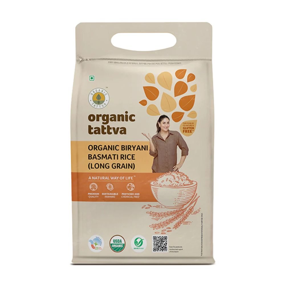 Organic Biryani Basmati Rice 1 kg Long Grain Rice