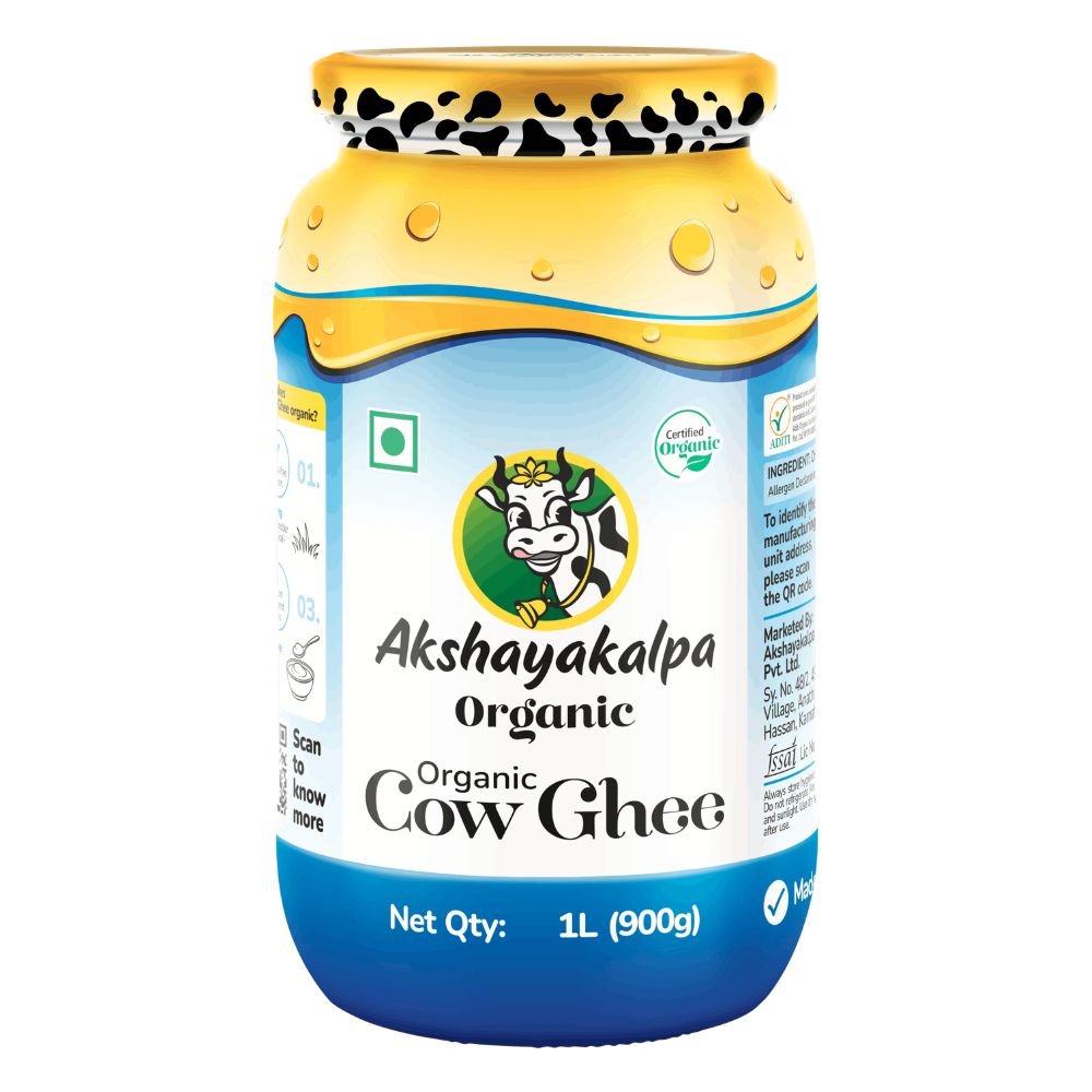 Organic Cow Ghee 195 ml | Pure Desi Ghee from Organic Milk