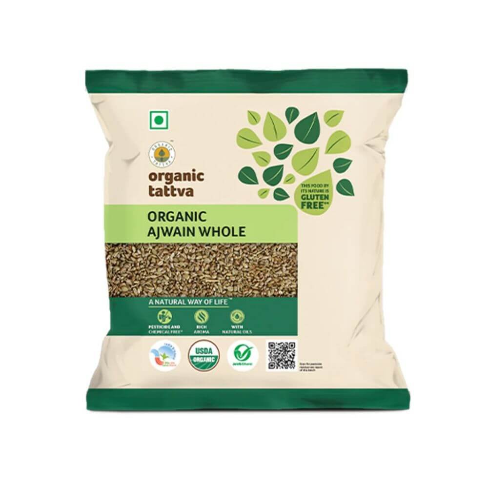 Organic Tattva Ajwain Whole 100g | Pure Certified Organic