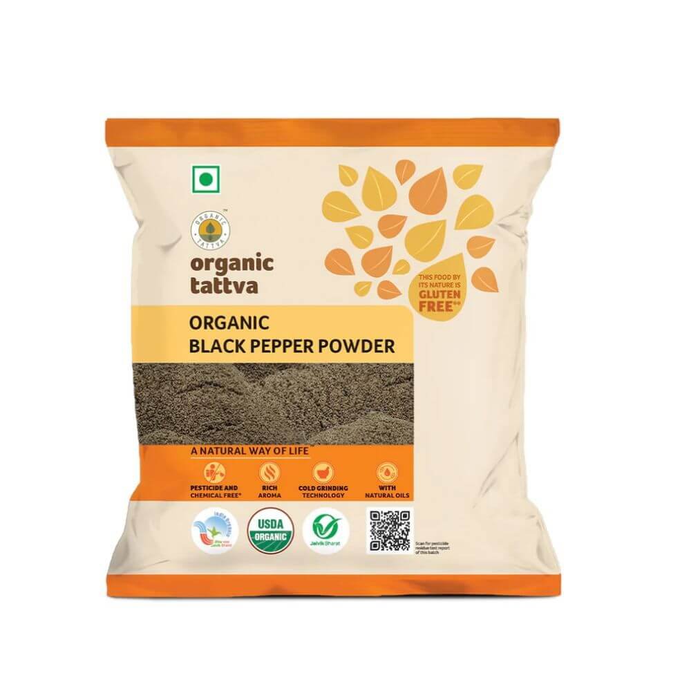 Organic Tattva Black Pepper Whole 100g | Certified Organic