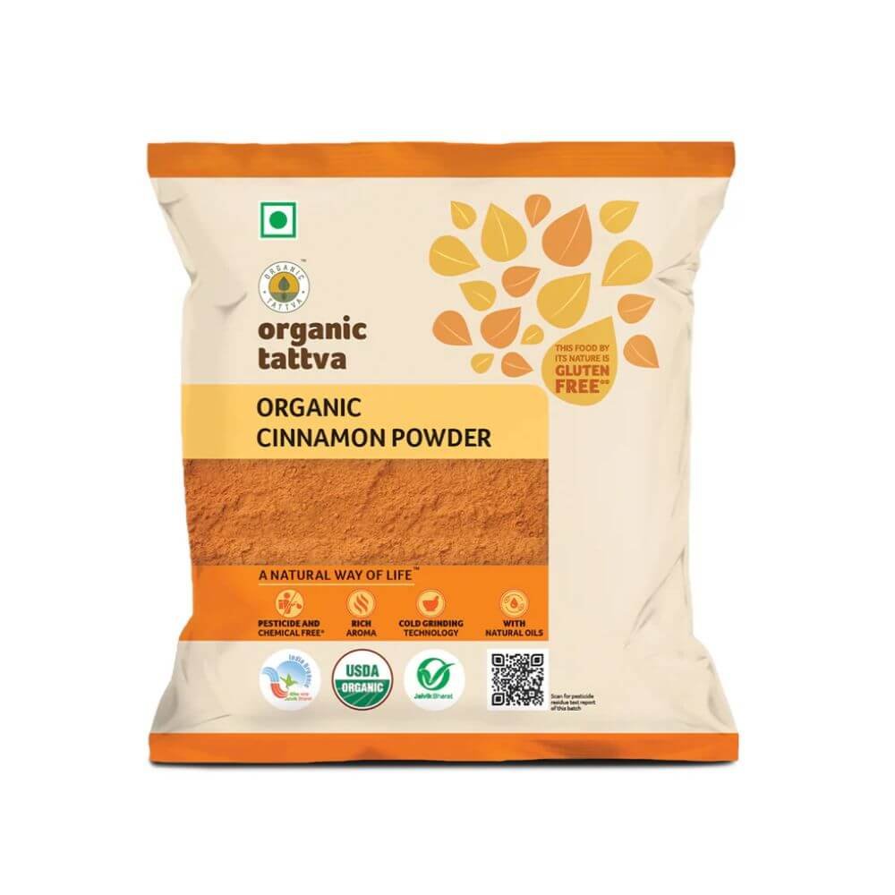 Organic Tattva Cinnamon Powder 100g | Pure Certified Organic
