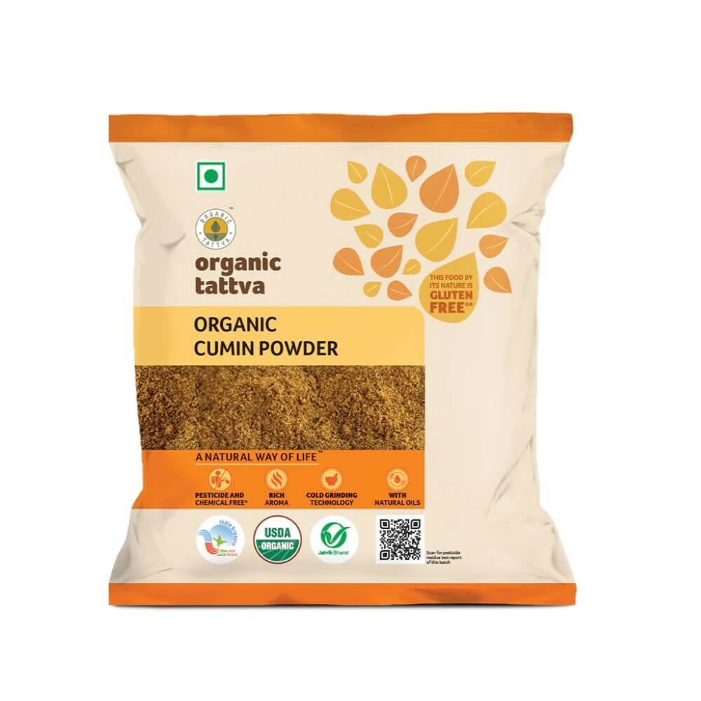 Organic Tattva Cumin Powder 100g | Pure Organic Jeera Powder