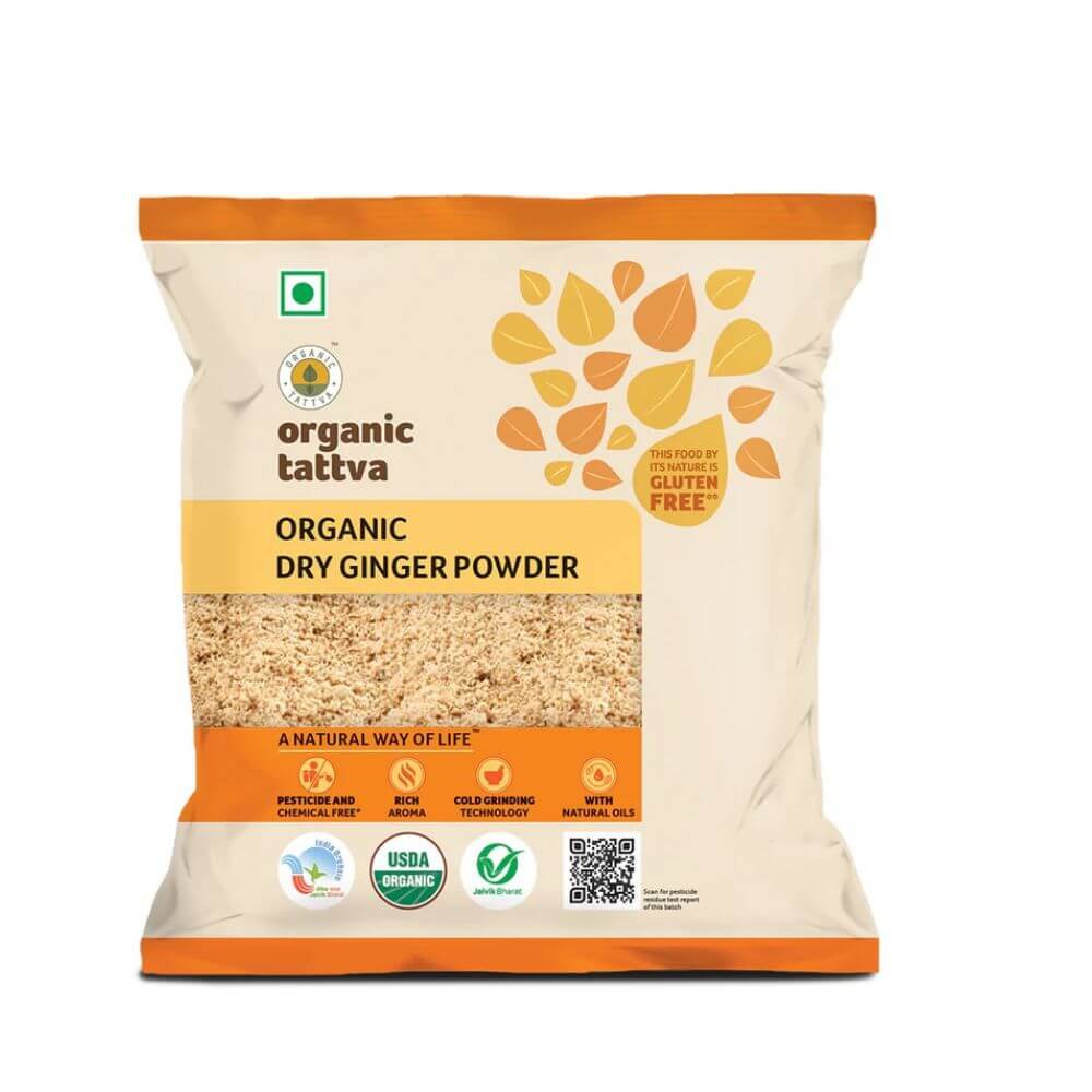 Organic Tattva Dry Ginger Powder 50g | Pure Certified Organic