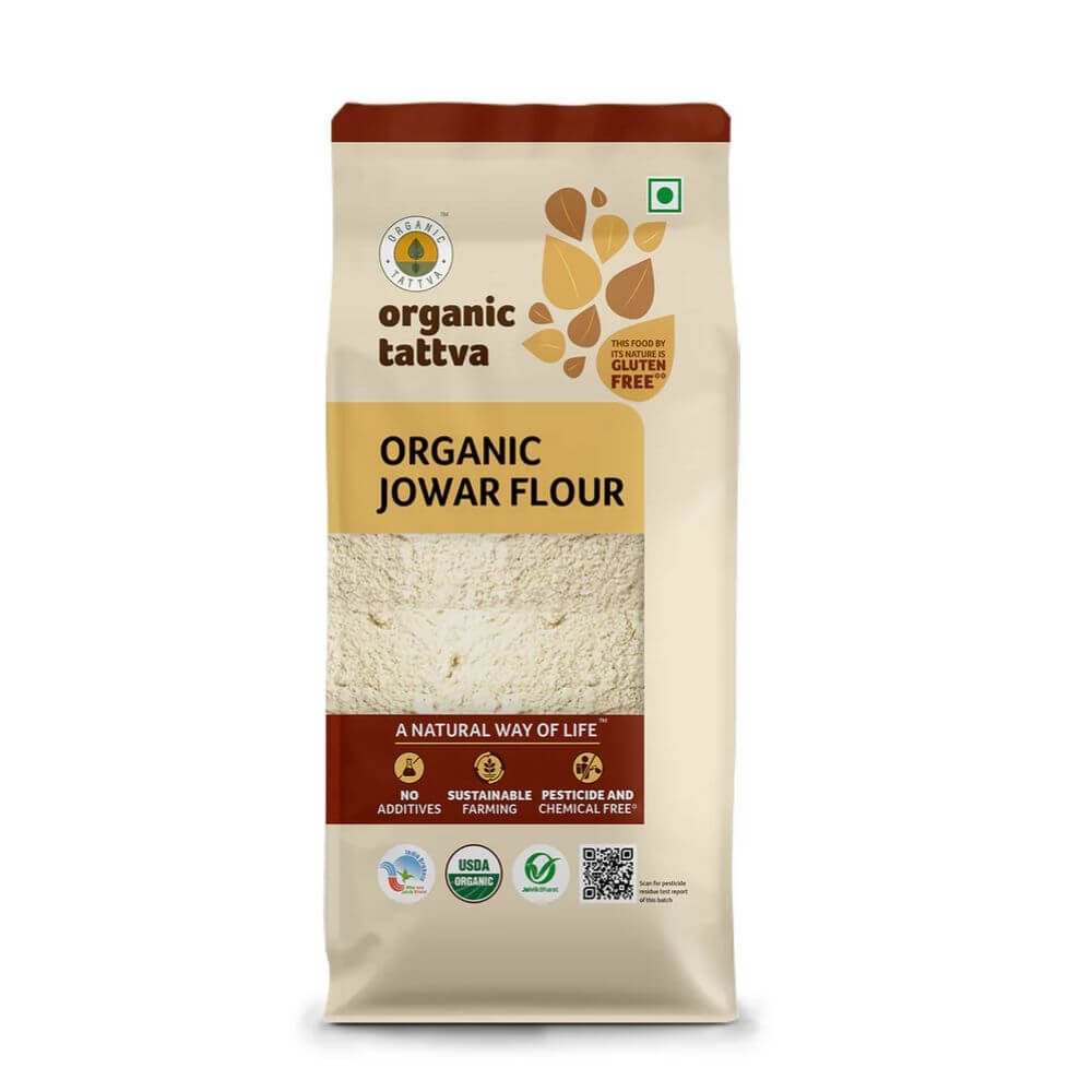 Organic Jowar Flour 500g | Gluten-Free Sorghum Atta