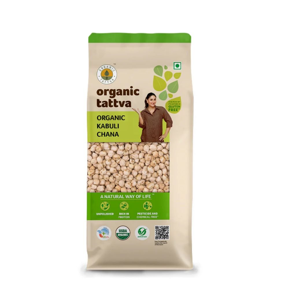 Organic Kabuli Chana 500 g Natural White Chickpeas