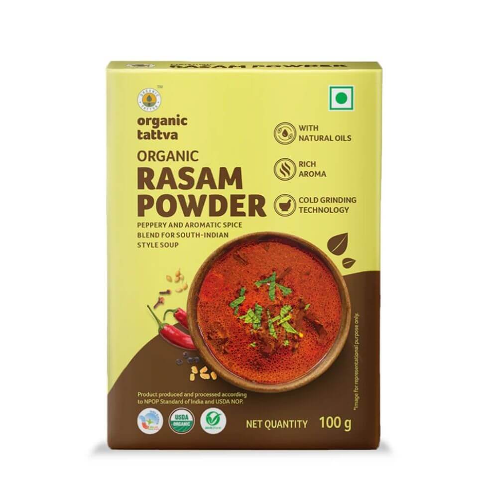 Organic Tattva Rasam Powder 100g | Pure, Natural & Chemical Free