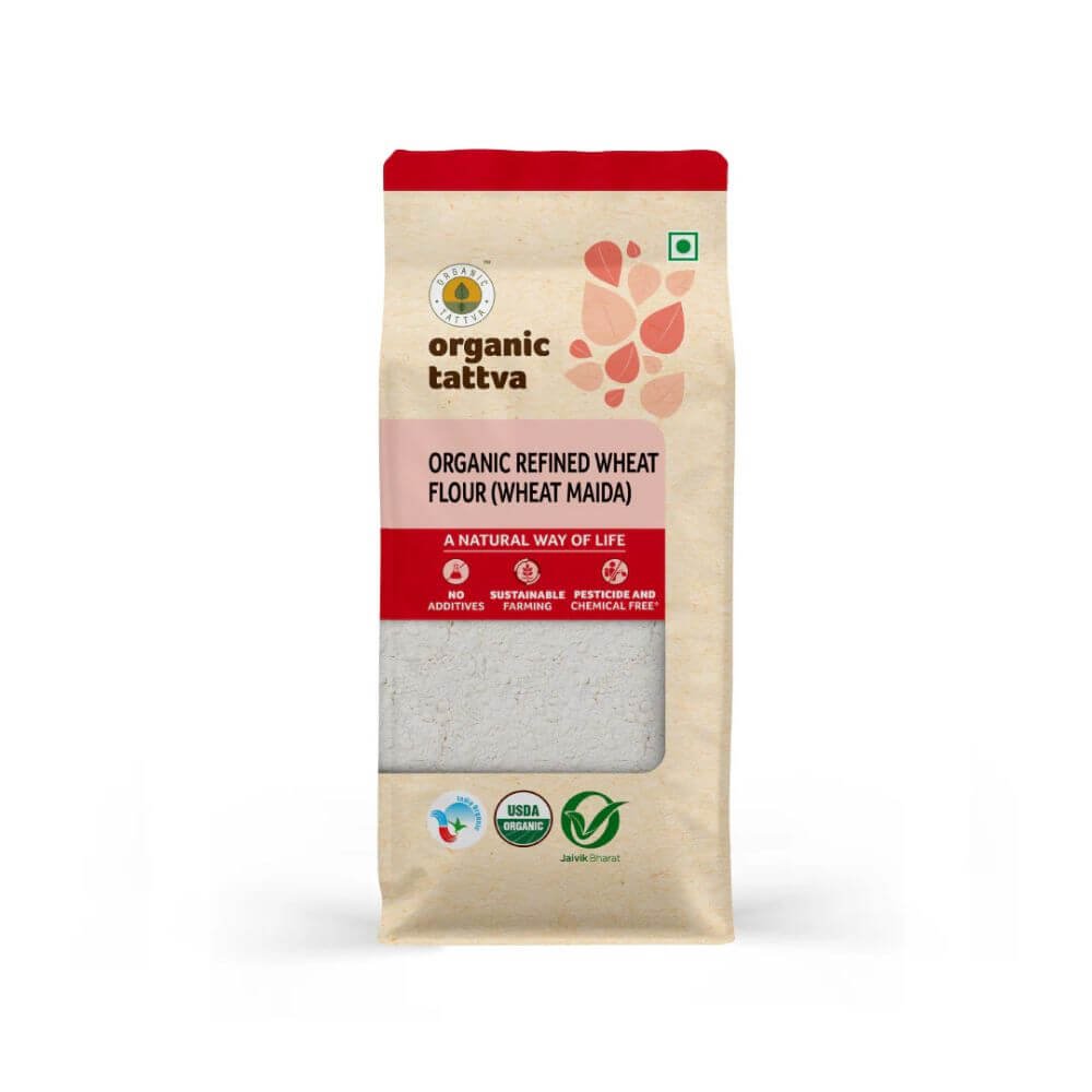 Organic Tattva Organic Wheat Maida 500g | Pure Refined Flour