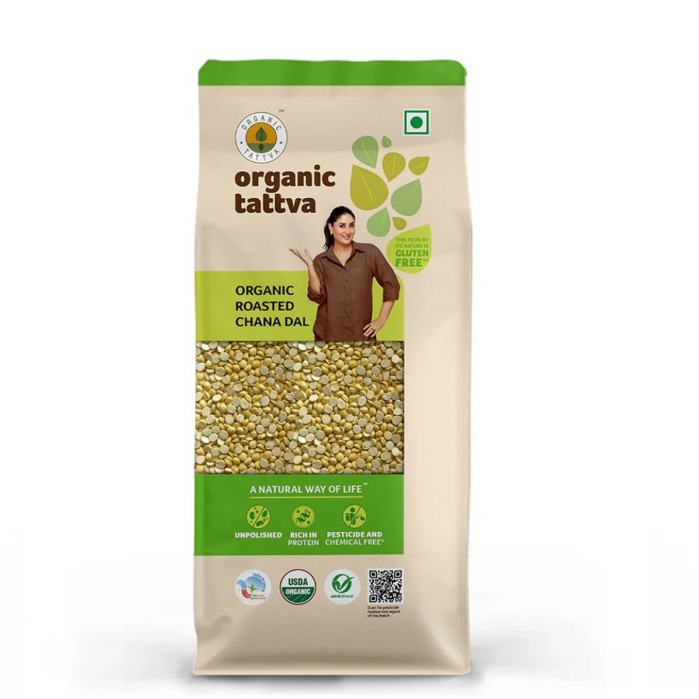 Organic Roasted Chana Daal | 500g Healthy Snack Daal