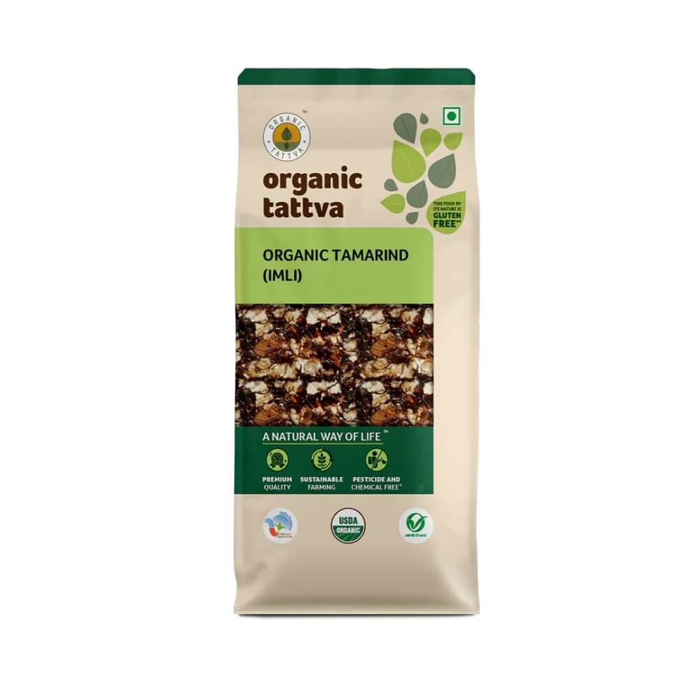Organic Tattva Tamarind Whole 500g | Sun Dried Imli