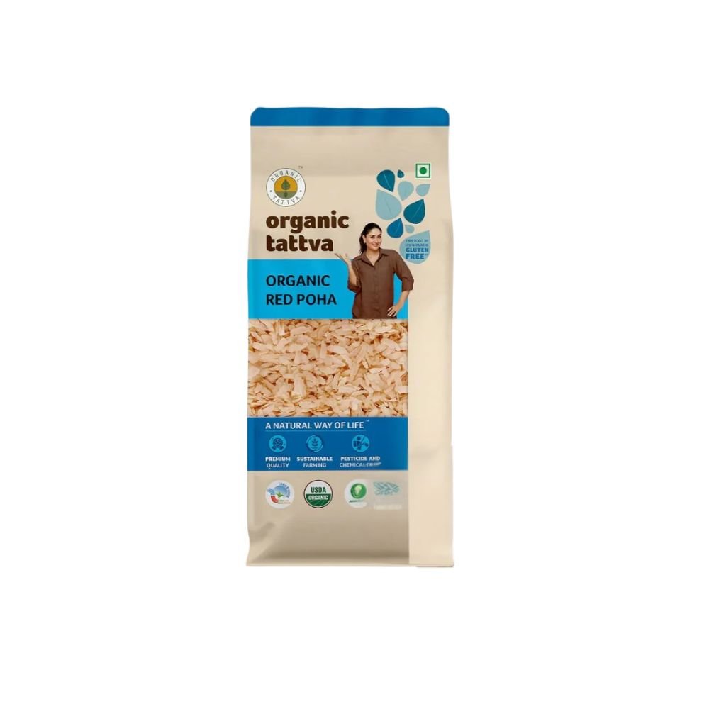 Organic Red Poha 500 gm Flattened Rice
