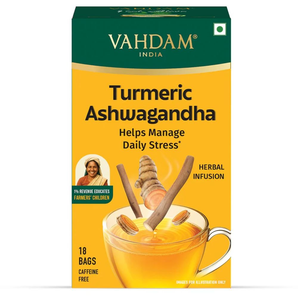 Turmeric Ashwagandha Herbal Infusion 15 Count | Wellness Tea