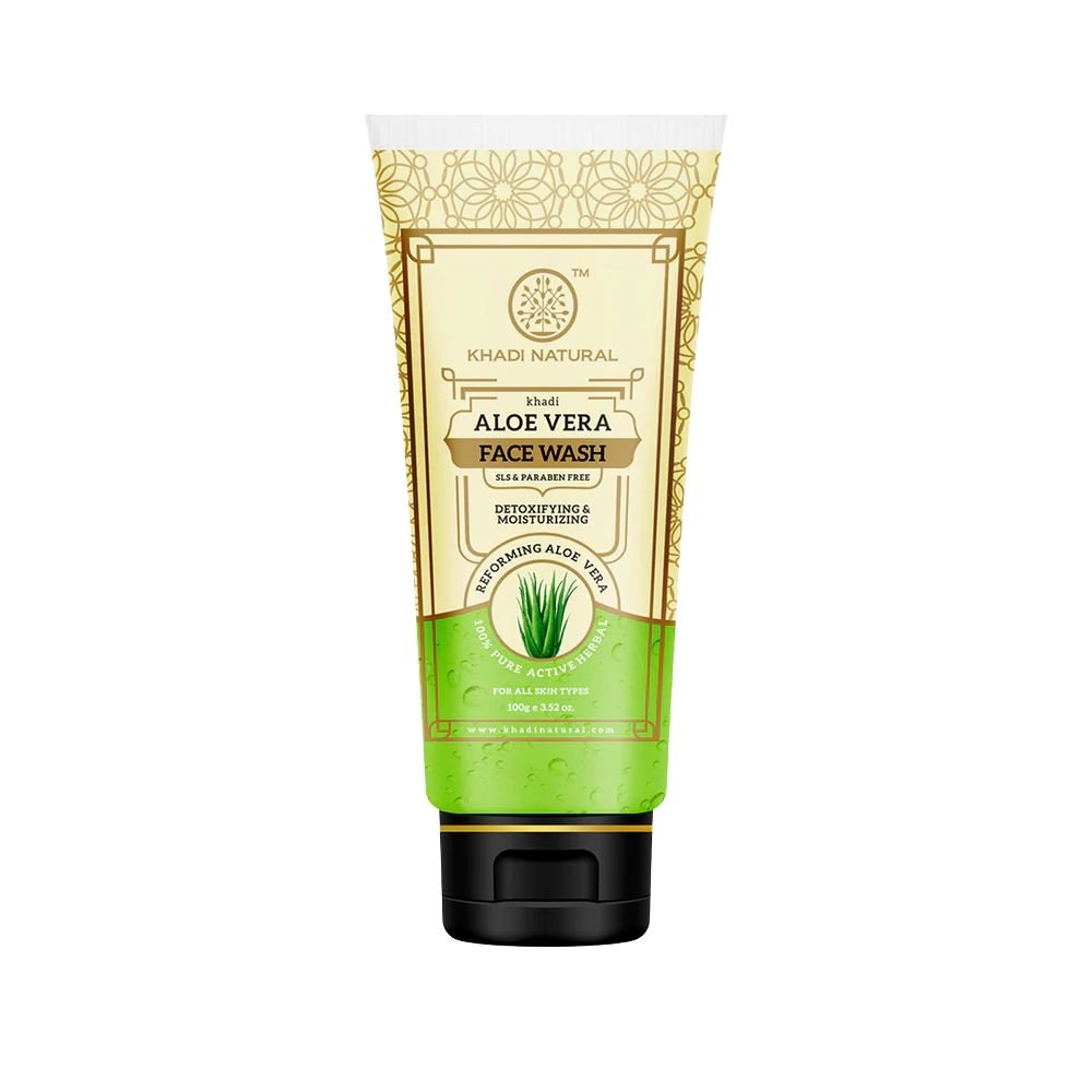 Khadi Natural Aloe Vera Face Wash SLS & Paraben Free | 100 G