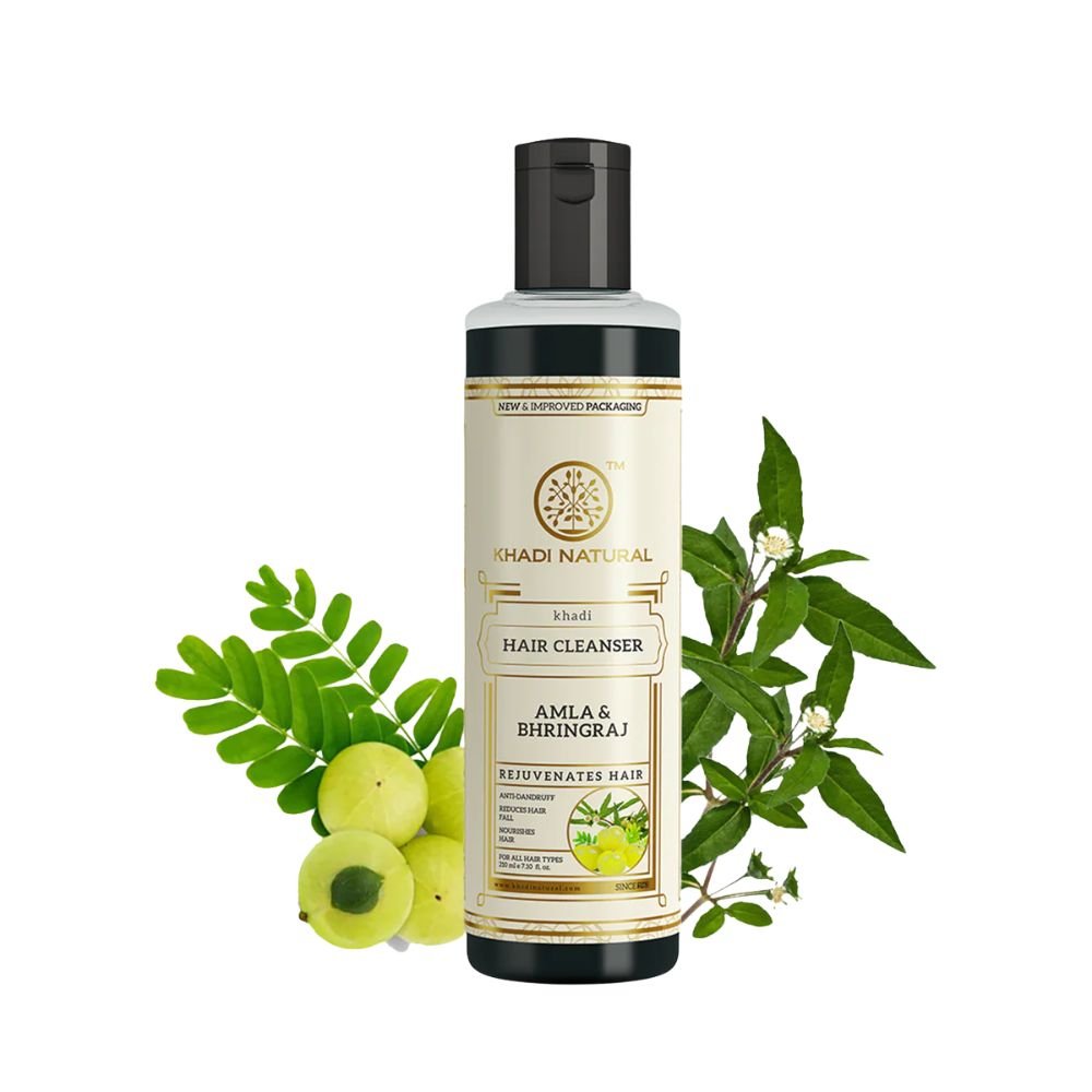 Khadi Natural Amla & Bhringraj Hair Cleanser | 210 Ml