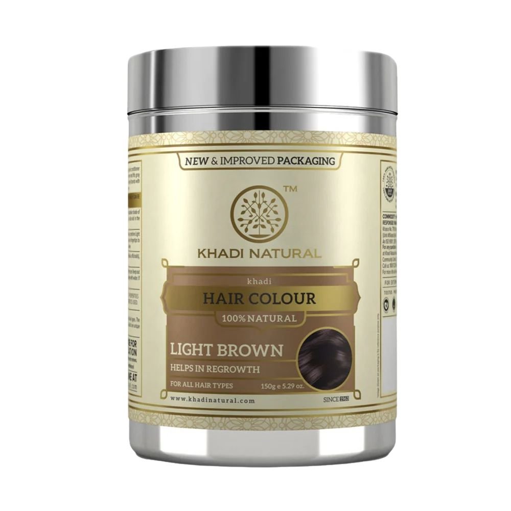 Khadi Natural Herbal Hair Colour Light Brown | 150 G