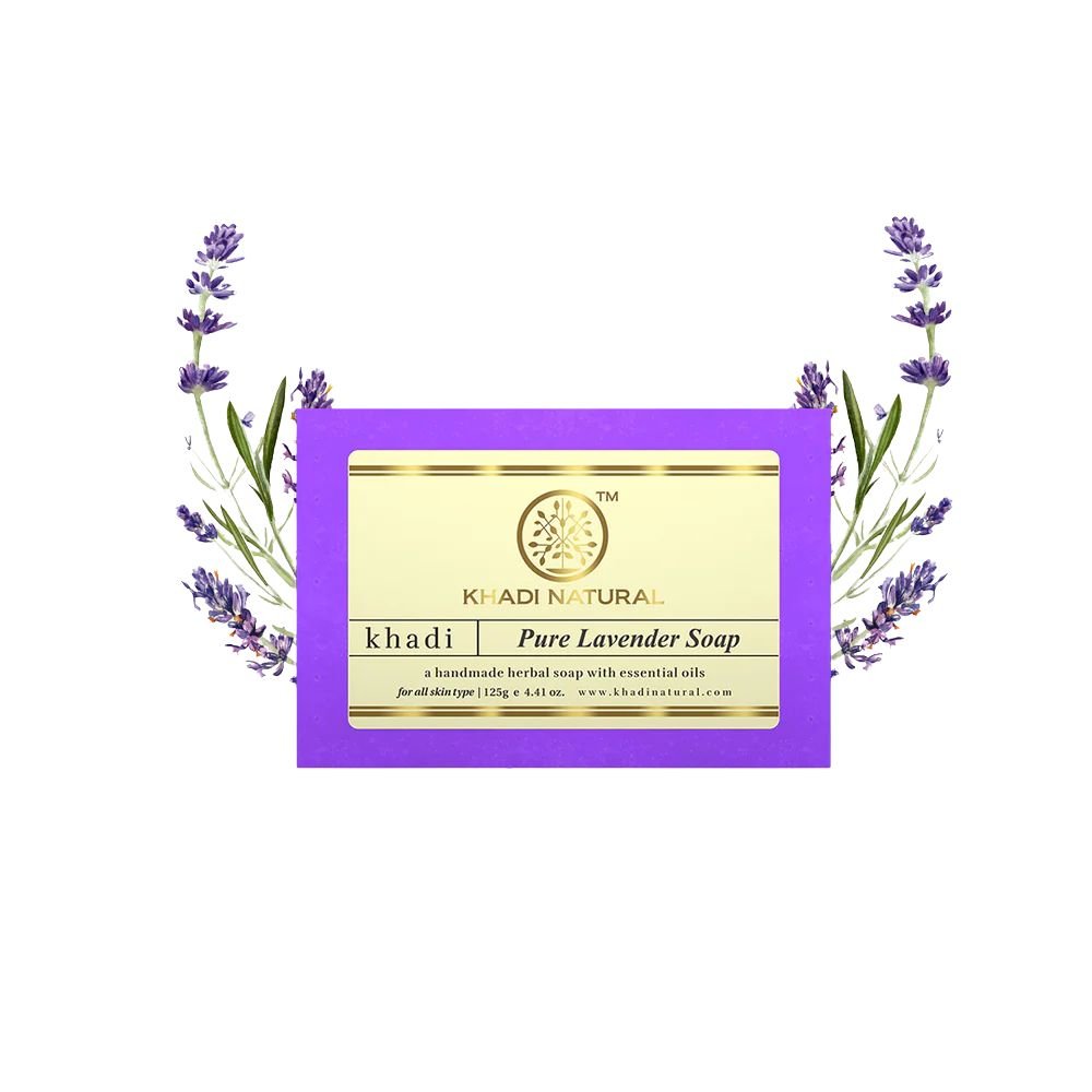 Khadi Natural Pure Lavender Soap | 125 G