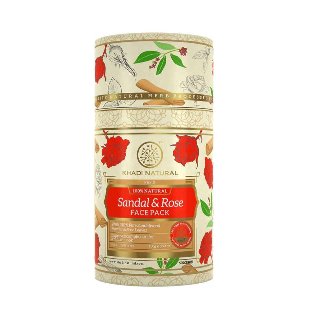 Khadi Natural Sandalwood & Rose Face Pack  | 100 G
