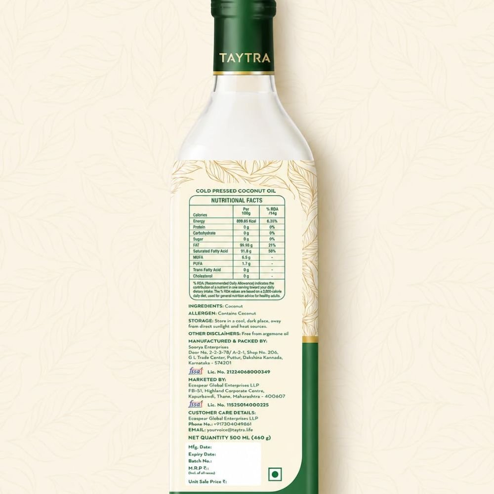 Presso Coconut Oil 500 Ml