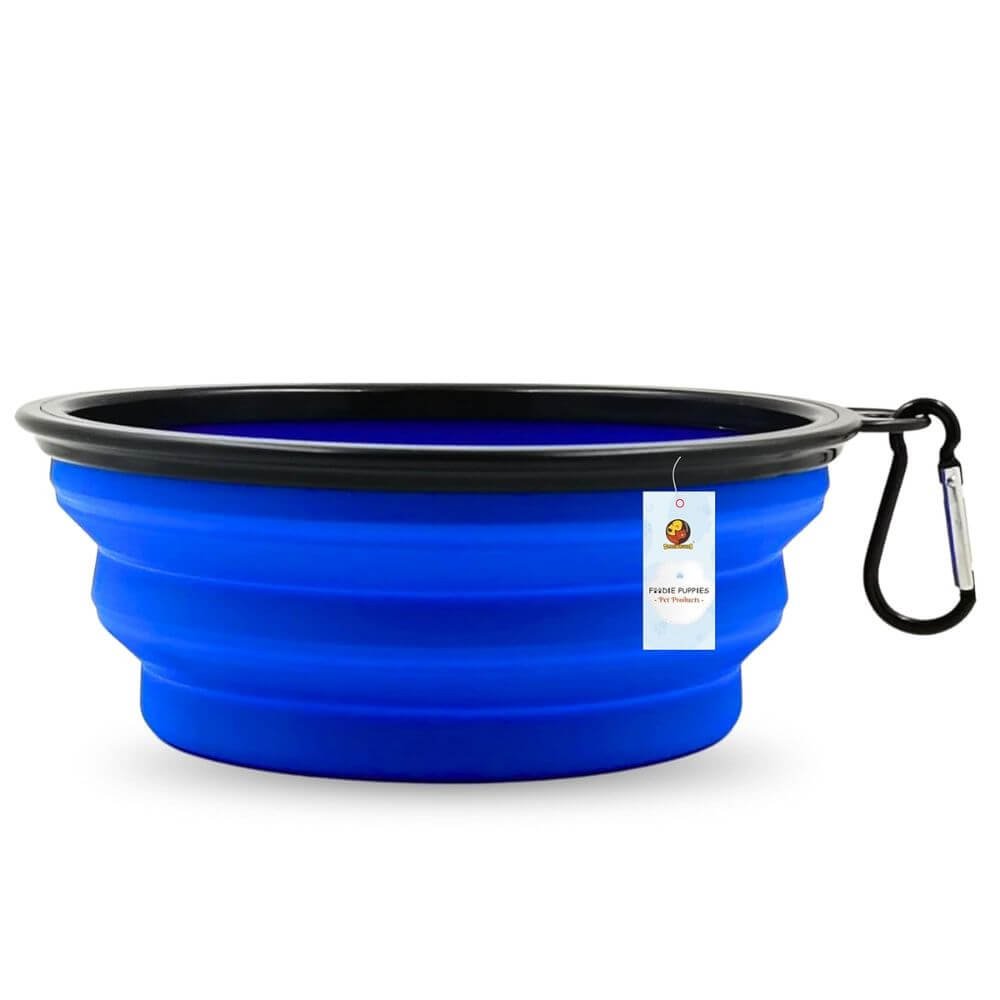 Foodie Puppies Foldable Silicone Pet Bowl 350ml Travel Water & Food Bowl