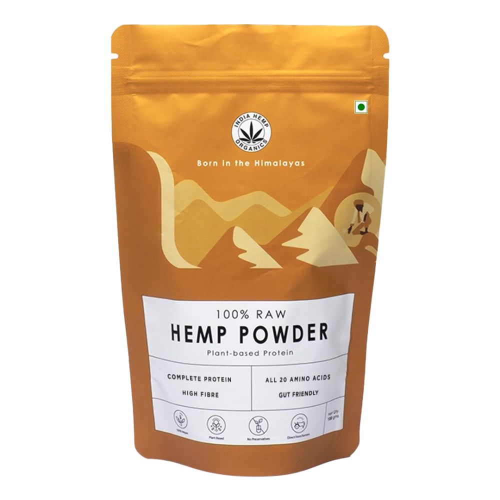 India Hemp Organics | Hemp Protein Powder 100% Raw & Pure | 100gm