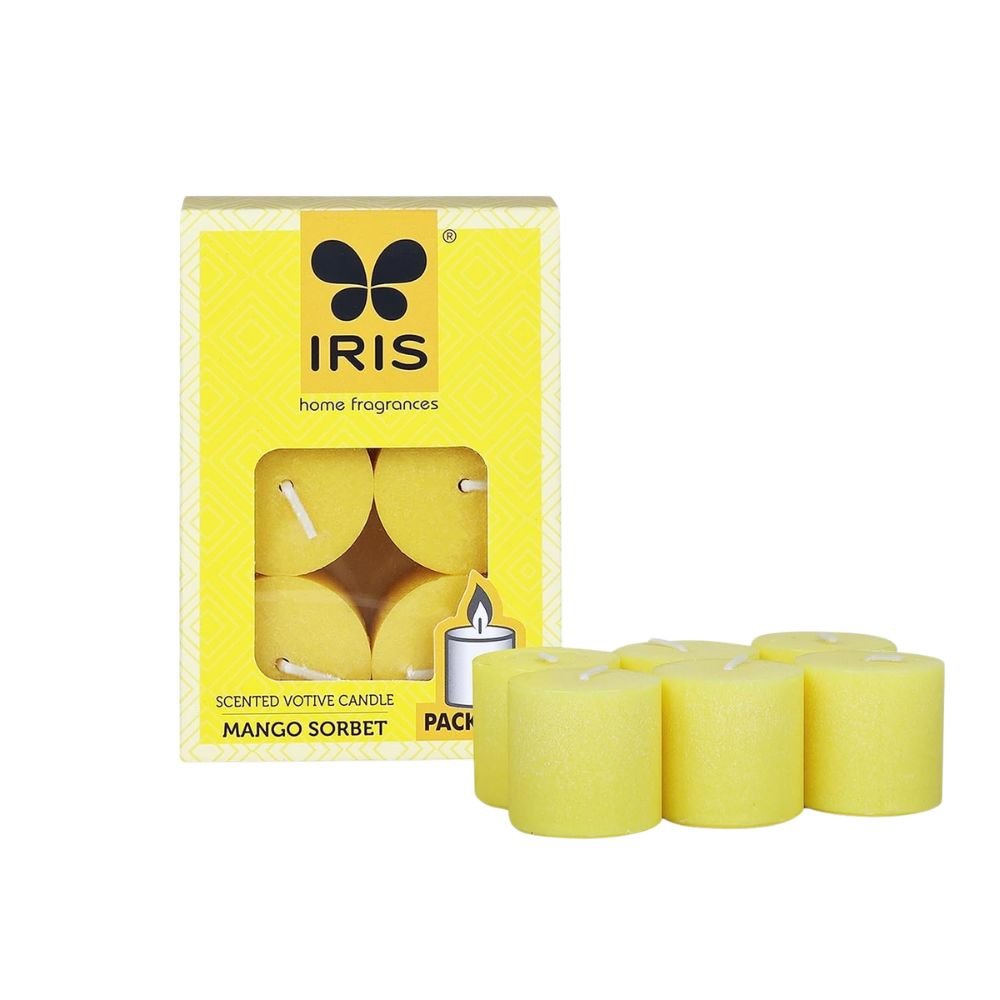 Iris Home Fragrances Scented Votive Candles Refill (Mango Sorbet)